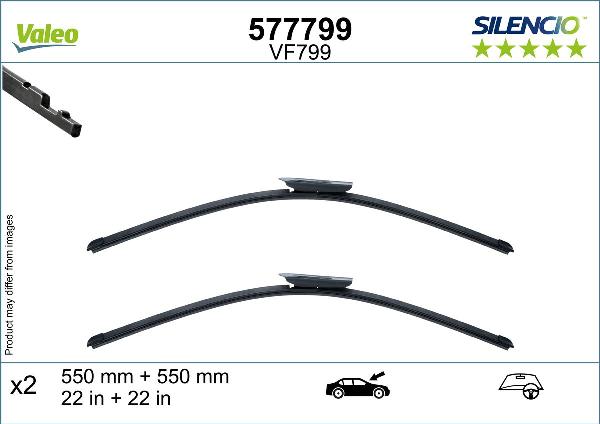 VALEO 577799 - Щітка склоочисника autocars.com.ua
