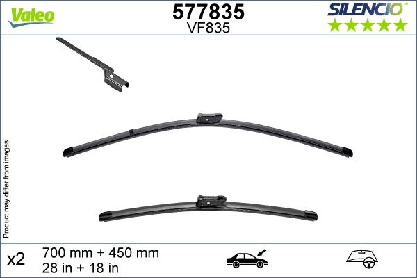 Valeo 577835 - Щітка склоочисника autocars.com.ua