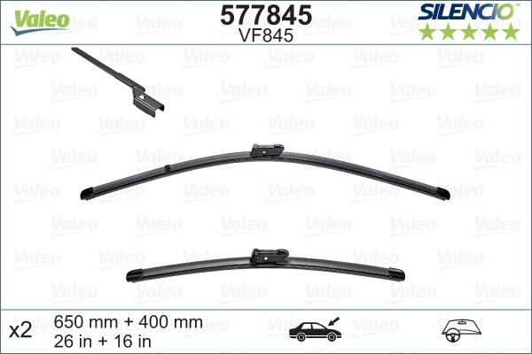 Valeo 577845 - Щітка склоочисника autocars.com.ua