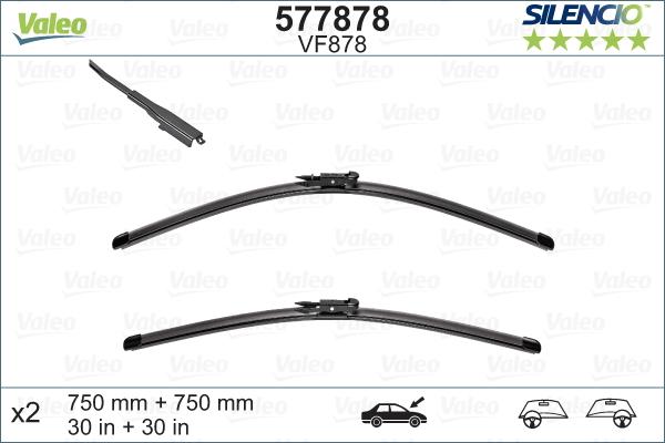 Valeo 577878 - Щітка склоочисника autocars.com.ua