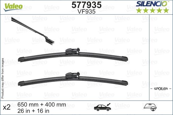 Valeo 577935 - Щітка склоочисника autocars.com.ua