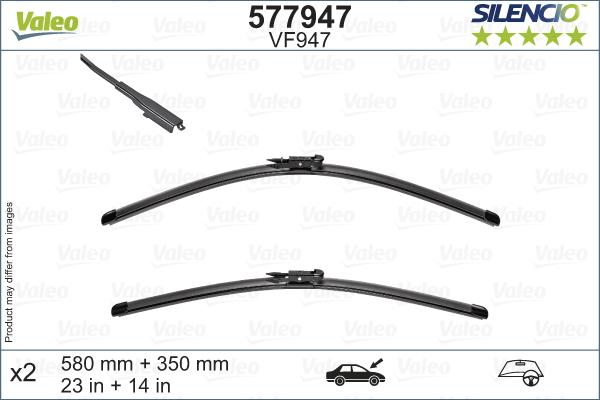 Valeo 577947 - Щітка склоочисника autocars.com.ua