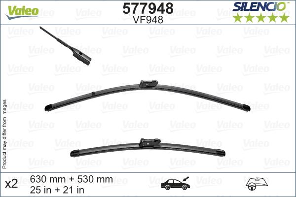 Valeo 577948 - Щітка склоочисника autocars.com.ua