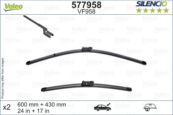 Valeo 577958 - Щітка склоочисника autocars.com.ua