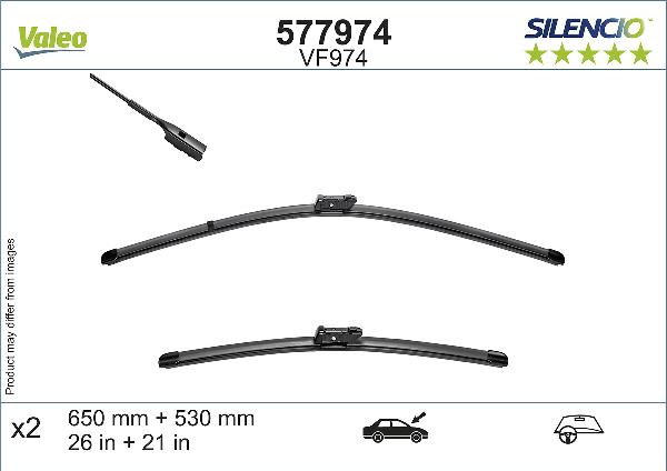 VALEO 577974 - Щітка склоочисника autocars.com.ua