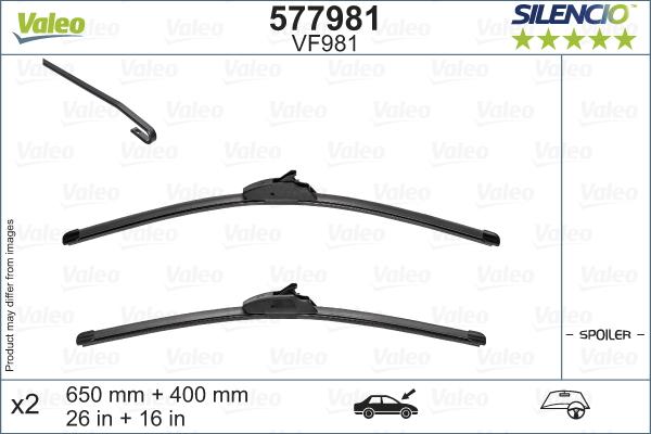 Valeo 577981 - Щітка склоочисника autocars.com.ua