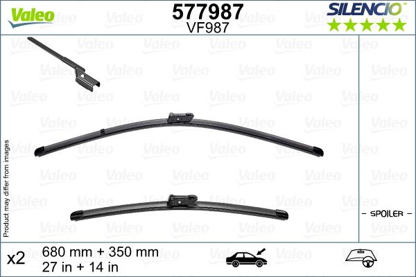 Valeo 577987 - Щітка склоочисника autocars.com.ua