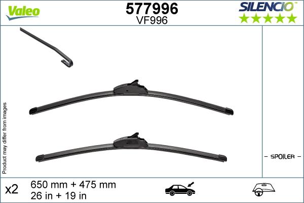 Valeo 577996 - Щітка склоочисника autocars.com.ua