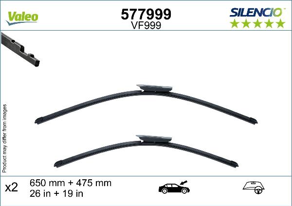 VALEO 577999 - Щітка склоочисника autocars.com.ua