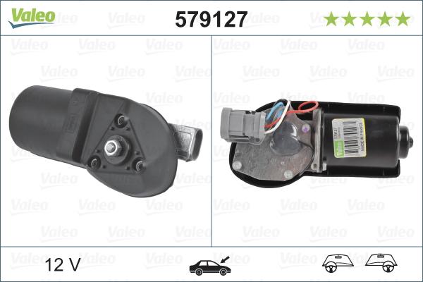 VALEO 579127 - Двигун склоочисника autocars.com.ua