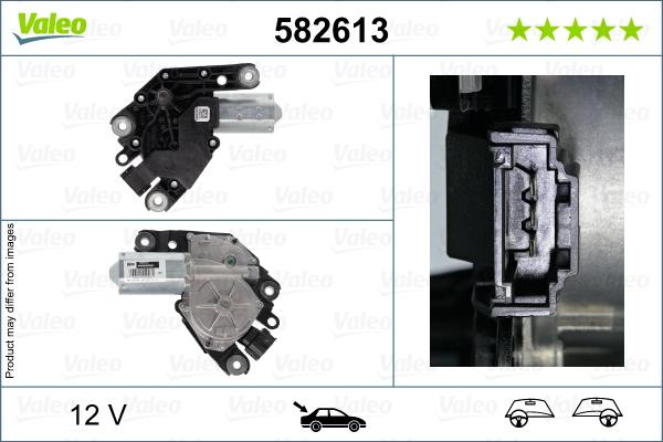 Valeo 582613 - Двигун склоочисника autocars.com.ua