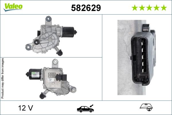 Valeo 582629 - Двигун склоочисника autocars.com.ua