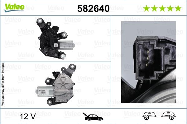 VALEO 582640 - Двигун склоочисника autocars.com.ua