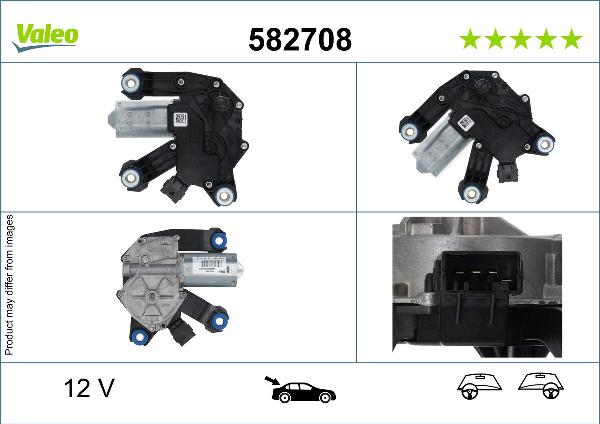 VALEO 582708 - Двигун склоочисника autocars.com.ua