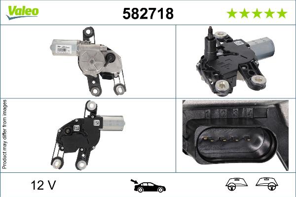 VALEO 582718 - Двигун склоочисника autocars.com.ua