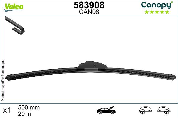 VALEO 583908 - Щітка склоочисника autocars.com.ua
