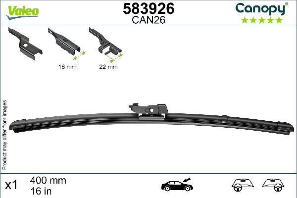 VALEO 583926 - Щітка склоочисника autocars.com.ua