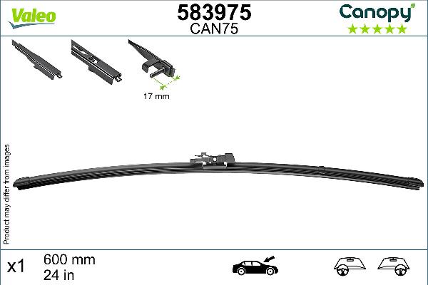 VALEO 583975 - Щітка склоочисника autocars.com.ua
