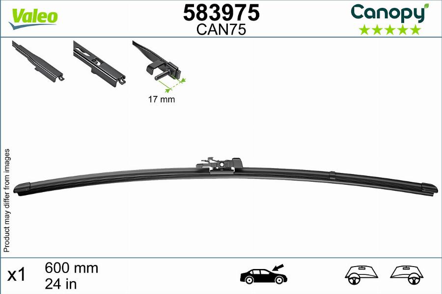 Valeo 583975 - Щітка склоочисника autocars.com.ua