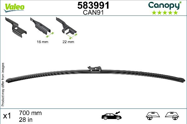 VALEO 583991 - Щітка склоочисника autocars.com.ua