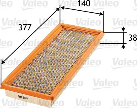 Valeo 585310 - Воздушный фильтр autodnr.net