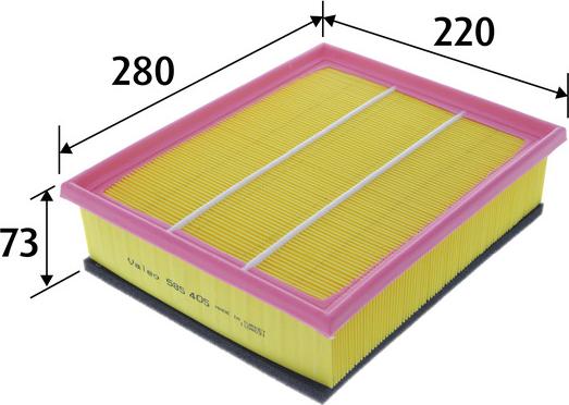 Valeo 585405 - Воздушный фильтр autodnr.net