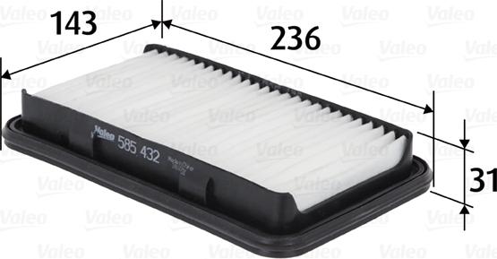 Valeo 585432 - Воздушный фильтр autodnr.net