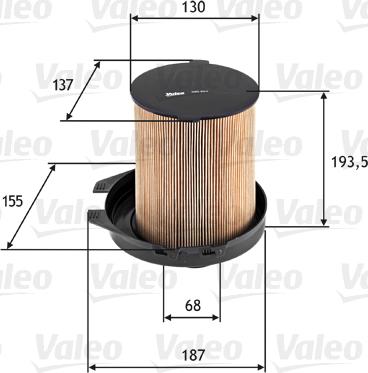 VALEO 585603 - Повітряний фільтр autocars.com.ua