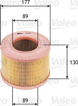 VALEO 585605 - Повітряний фільтр autocars.com.ua