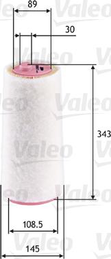 Valeo 585617 - Повітряний фільтр autocars.com.ua