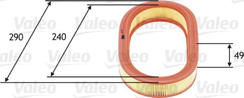 Valeo 585640 - Воздушный фильтр avtokuzovplus.com.ua