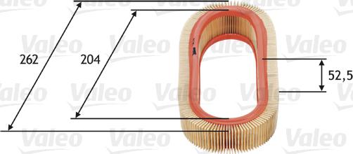 VALEO 585641 - Повітряний фільтр autocars.com.ua