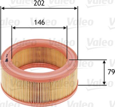 Valeo 585642 - Повітряний фільтр autocars.com.ua