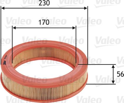 Valeo 585650 - Повітряний фільтр autocars.com.ua