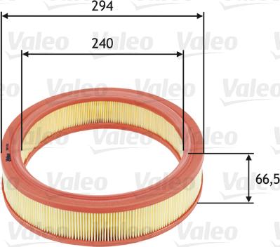 Valeo 585651 - Повітряний фільтр autocars.com.ua