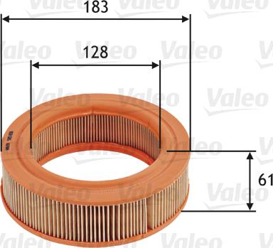 Valeo 585656 - Воздушный фильтр avtokuzovplus.com.ua