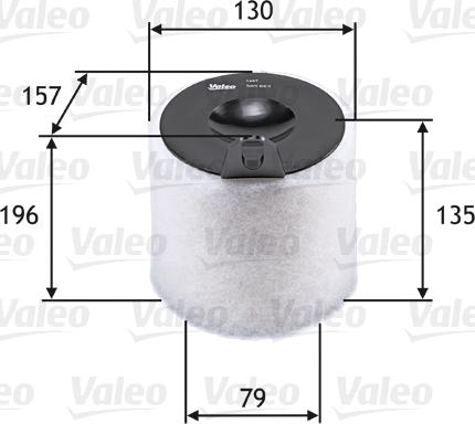 Valeo 585663 - Воздушный фильтр autodnr.net