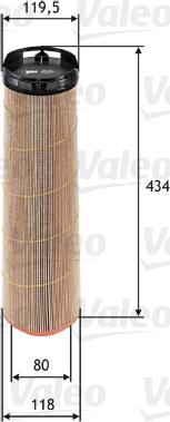 Valeo 585670 - Повітряний фільтр autocars.com.ua