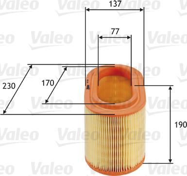 Valeo 585690 - Повітряний фільтр autocars.com.ua