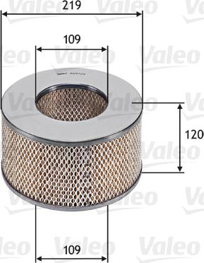 Valeo 585724 - Воздушный фильтр avtokuzovplus.com.ua