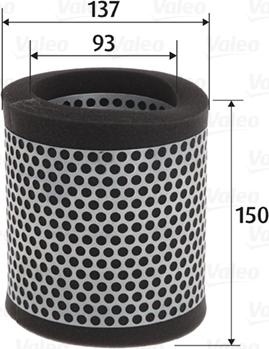 VALEO 585767 - Повітряний фільтр autocars.com.ua