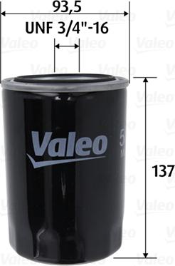 Valeo 586101 - Масляный фильтр avtokuzovplus.com.ua