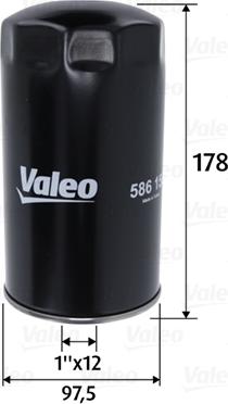 VALEO 586150 - Масляний фільтр autocars.com.ua