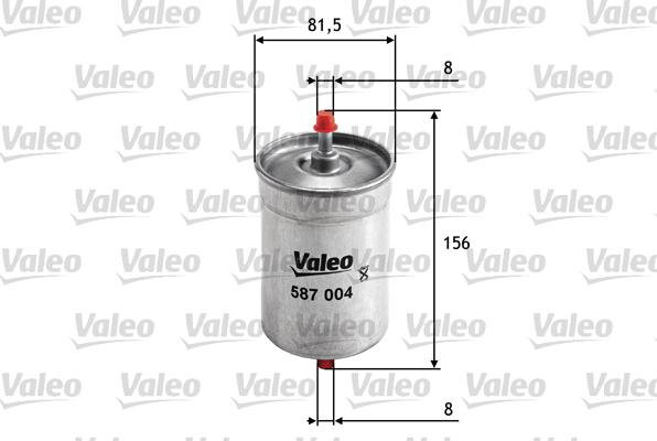Valeo 587004 - Топливный фильтр avtokuzovplus.com.ua
