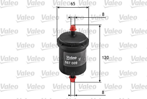 Valeo 587009 - Топливный фильтр autodnr.net