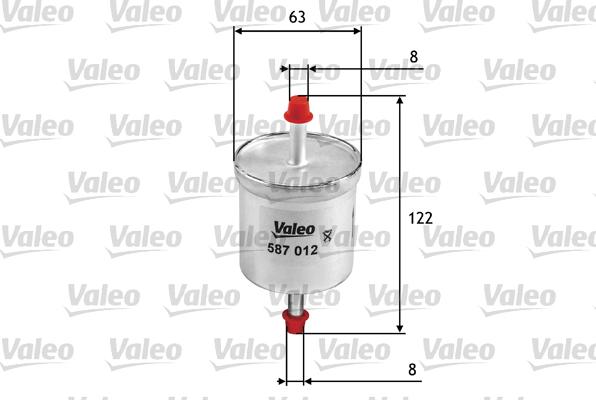 Valeo 587012 - Топливный фильтр autodnr.net