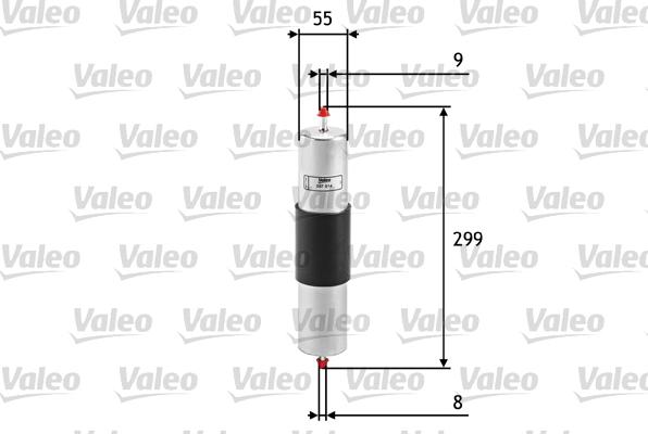 Valeo 587014 - Топливный фильтр avtokuzovplus.com.ua