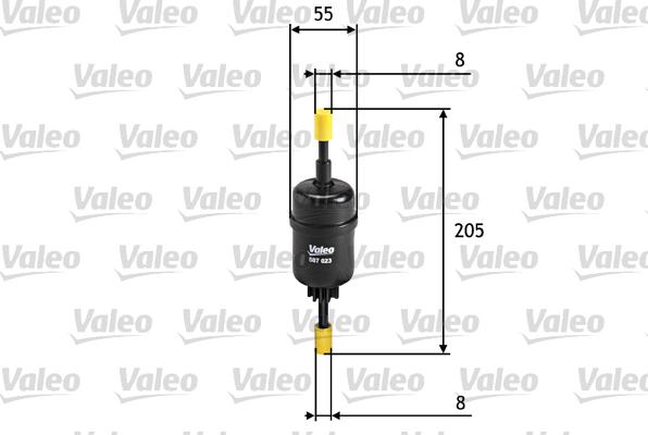 Valeo 587023 - Топливный фильтр autodnr.net