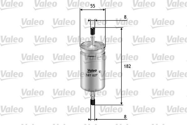 Valeo 587027 - Топливный фильтр autodnr.net