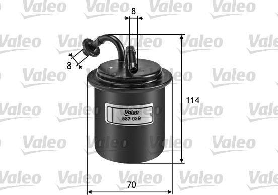 Valeo 587039 - Топливный фильтр autodnr.net